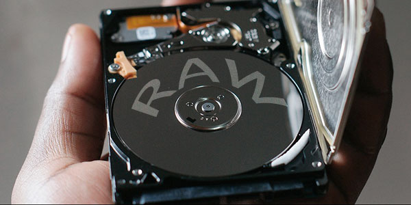 Преобразование «RAW» диска