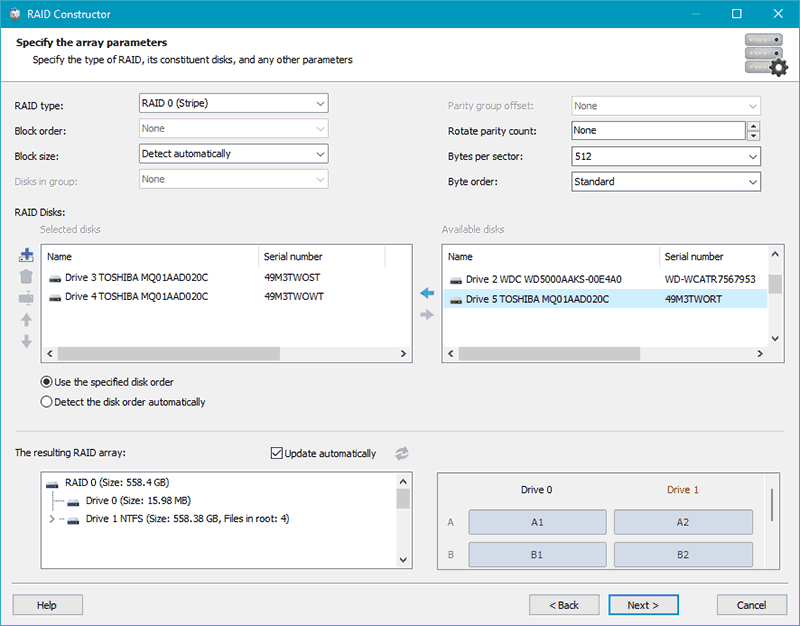 Intel Rapid Storage Technology создание RAID