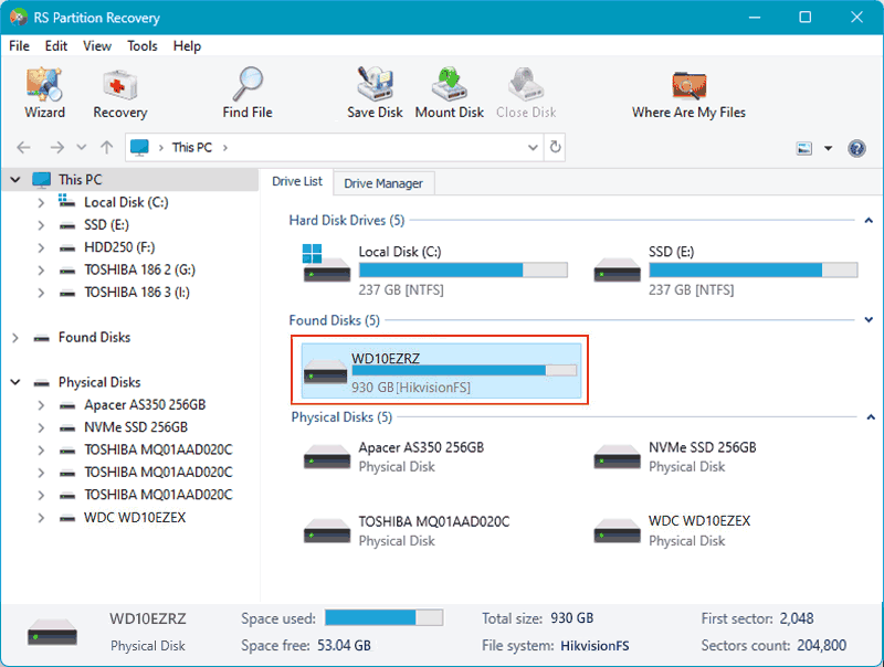 HikvisionFS файловая система HikvisionFS файловая система