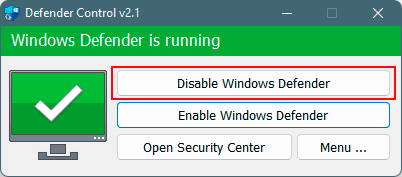 Как отключить Defender Windows 11