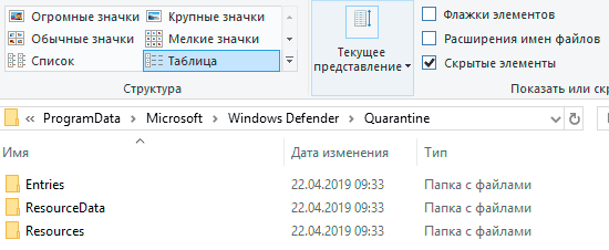 Защитник windows не восстанавливает файл из карантина