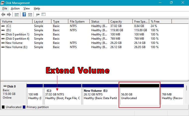 Extend Volume Not Active in Windows 11 Extend Volume Not Active in Windows 11