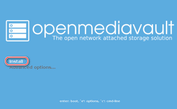 Установка OpenMediaVault