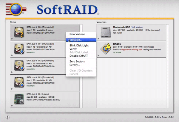 Creating Software RAID in Mac OS Creating Software RAID in Mac OS