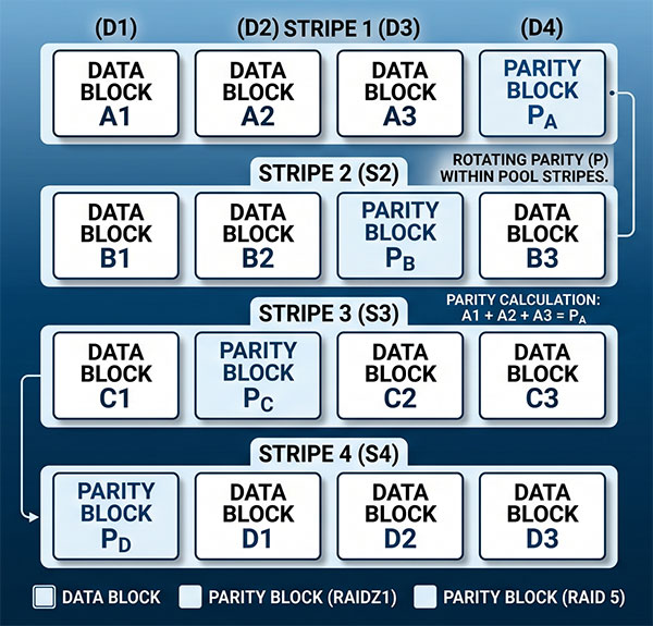 ARCHITECTURE RAIDZ1 or RAID 5