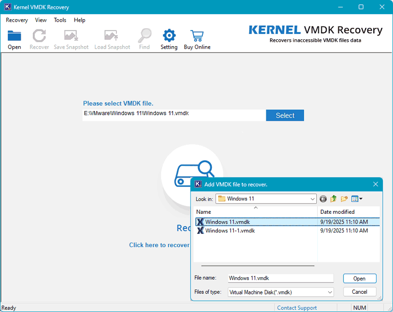 Восстановление данных с дисков VMDK — RS Partition Recovery