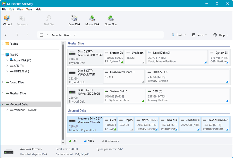 Recover Data from VMDK Disks - RS Partition Recovery