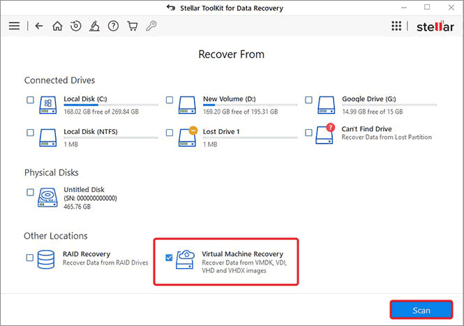Recover Data from VMDK Disks - RS Partition Recovery