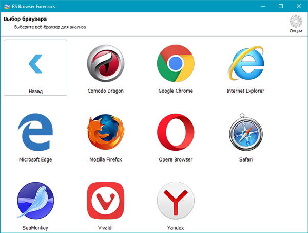 Выбор браузера для анализа данных просмотра