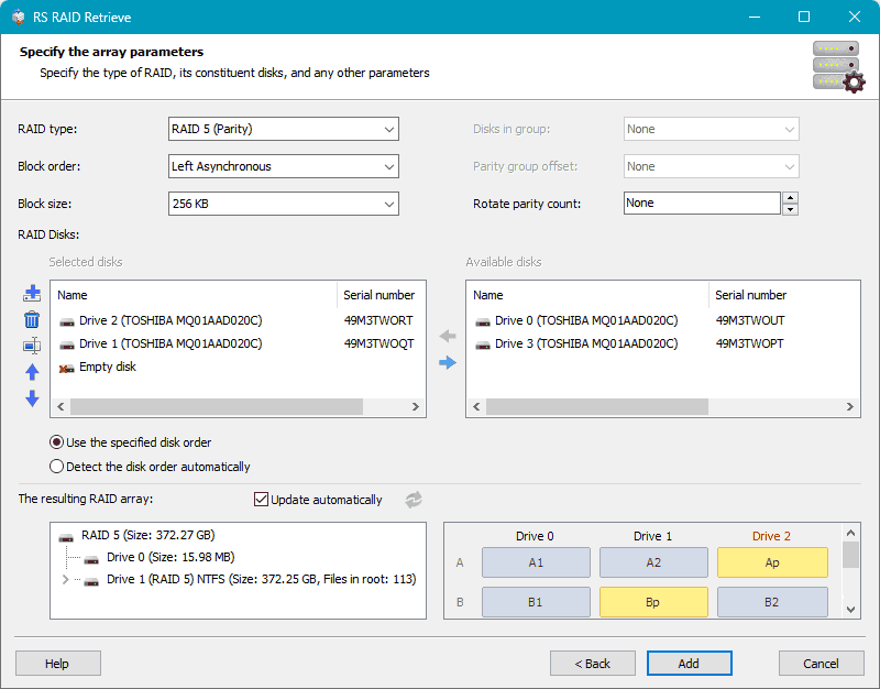 RS RAID Retrieve - Реконструктор RAID